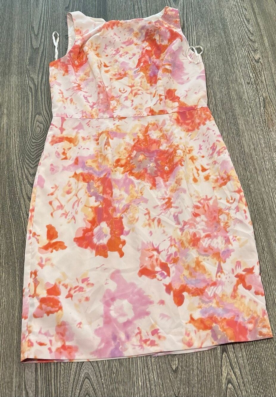 Ann Taylor Women's Watercolor Floral Sleeveless Sheath Dress Multicolor Size 10